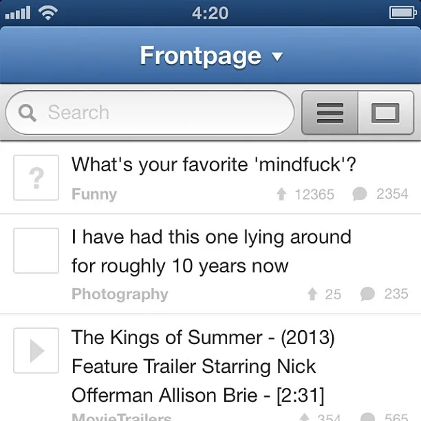 Making progress. 'Borrowing' an idea from Tweetbot. This will be a standard.