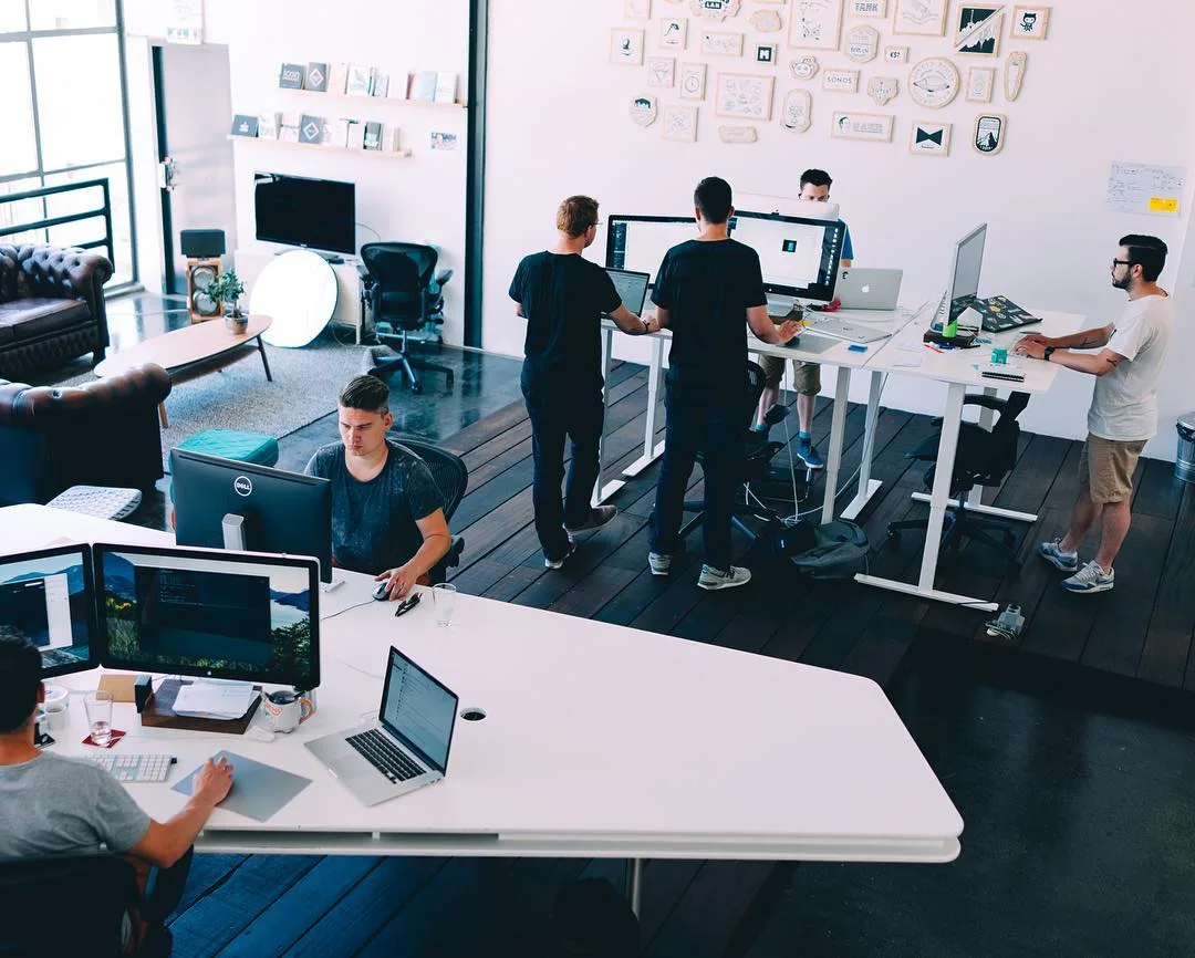 The team at work.